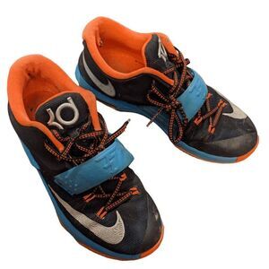 Nike Kevin Durant VII Black Basketball Shoes 669942-002 Size 6Y US / EU 38.5